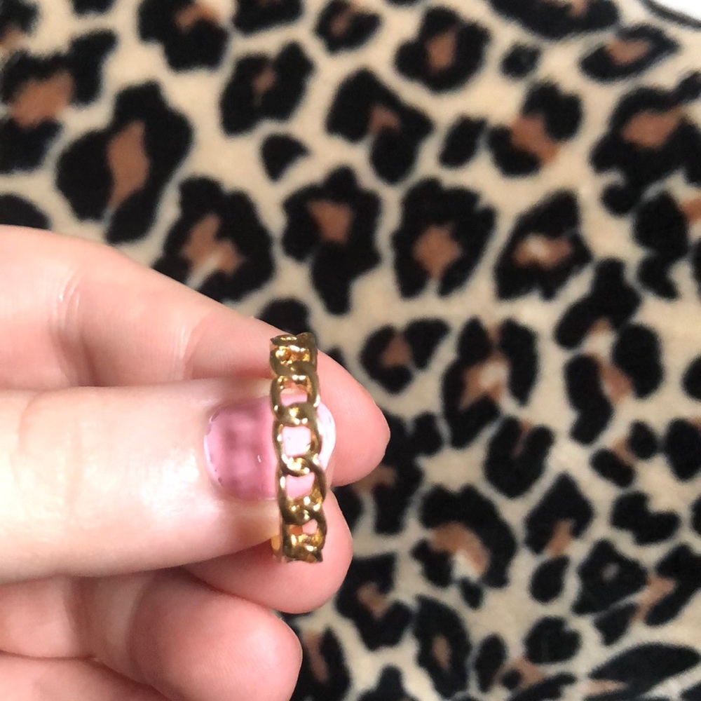 gold chain ring